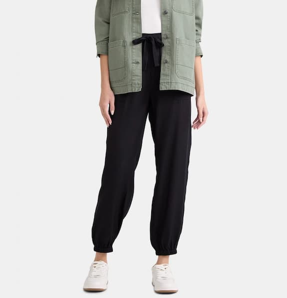 Time and Tru Women's High Rise Parachute Joggers